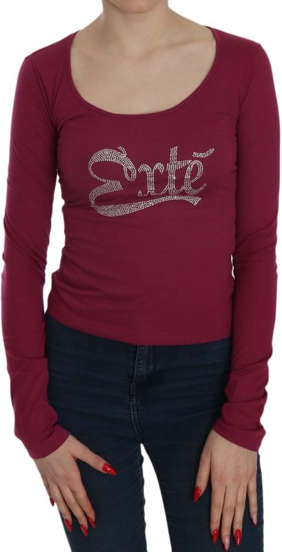 Exte Dames Versierde Lange Mouwen Top