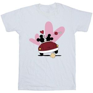 Li-cense Disney heren mickey mouse auto opdruk t-shirt