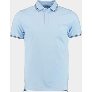 Bos Bright Blue Polo korte mouw jesse polo contrast collar 24108je24bo/210 l.blue