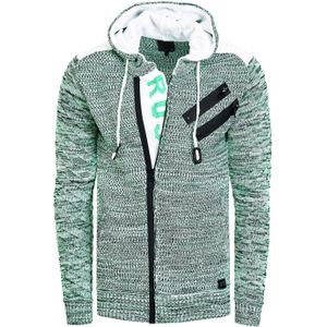 Rusty Neal - Gebreide Jas - Met Capuchon - Grof Gebreid