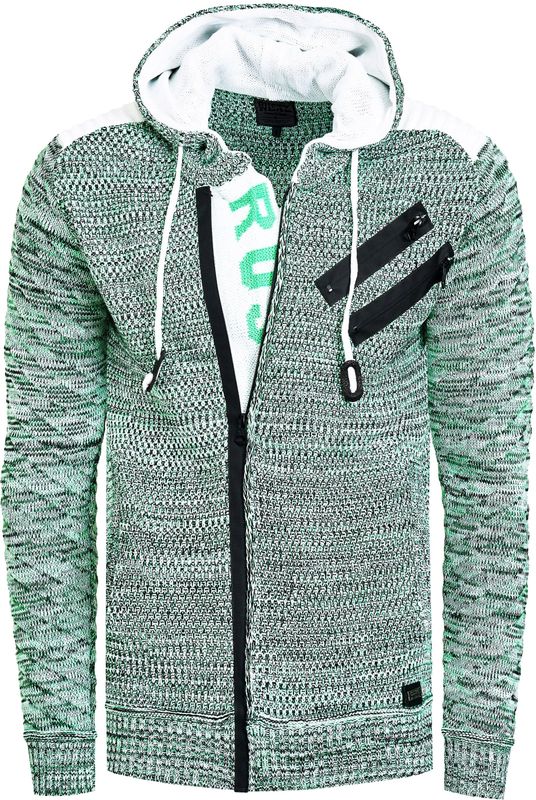 Rusty Neal - Gebreide Jas - Met Capuchon - Grof Gebreid