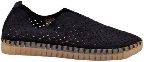 Ilse Jacobsen - TULIP139LUX - Instappers - Zwart - Gerecycled Microvezel