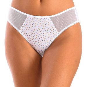 DIM - Slip Generous - Beige - Bio Katoen - Veelkleurige Noppen