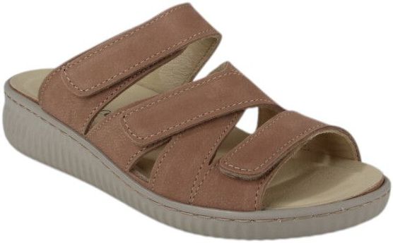 Ti Comos - 2710001-312 - Slippers - Bruin - Nubuck - Leer - Rubber