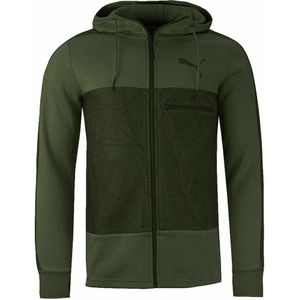 Puma - Evolution - Hooded Track Jacket - Groen - Lange Mouw - Heren