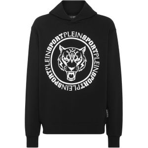 Plein Sport - Hooded Sweatshirt Carbon Tiger - Zwart - Hoodie - Katoenmix