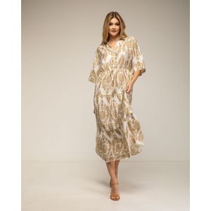 Cocktailjurken - Halflange Jurk - Met Ruches en Print