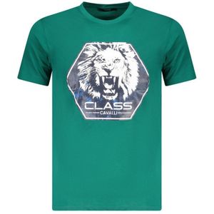 T-shirt - Groen - Lion Head Graphic Tee
