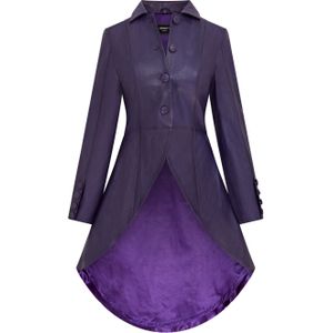 Leren Jas - Paars - Victoriaanse Stijl - Vantaa