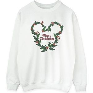 Li-cense Disney dames mickey mouse vrolijk kerstfeest holly sweatshirt
