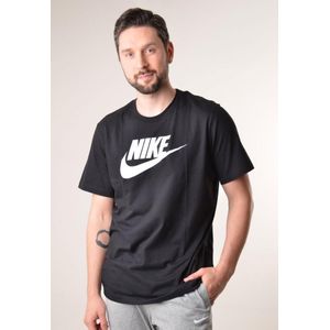 Nike - Swoosh Futura - Heren T-shirt - Zwart