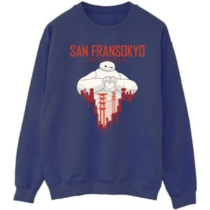 Li-cense Disney heren big hero 6 baymax san fransokyo hart sweatshirt