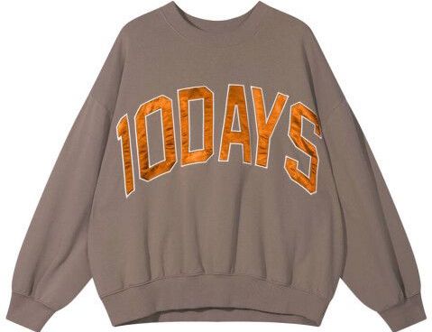 10Days Sweatshirt  honing / taupe / wit