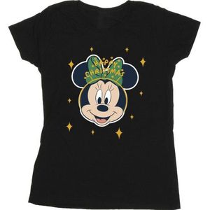 Li-cense Disney dames minnie mouse vrolijk kerstmis katoenen t-shirt
