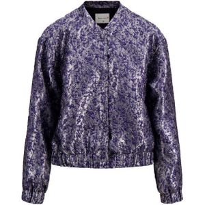 Zusss - Bomberjack - Donkerblauw - Dames - Met Opstaande Kraag en Ritssluiting