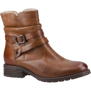 Hush Puppies - Piper - Leren Dameslaarzen - Tan