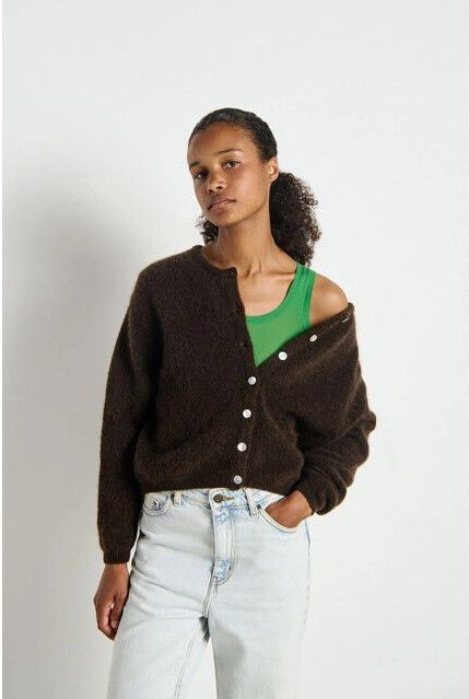 AMERICAN VINTAGE - VITOW - Vest - Mêlee Kastanje - Wolmix