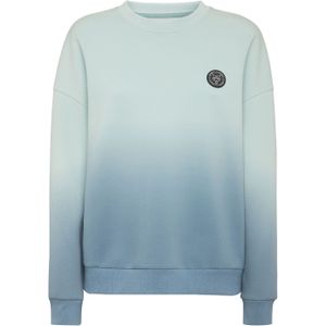 Plein Sport - Oversize Hoodie Sweatshirt Degrade - Blauw - Dames - Katoen