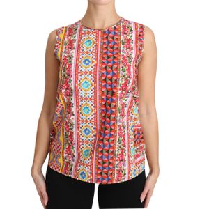 Dolce & Gabbana - Carretto Print - Tanktop - Veelkleurig - Katoen
