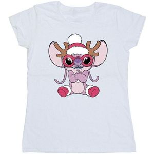 Li-cense Disney dames lilo & stitch engel rendier katoenen t-shirt