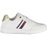 Tommy Hilfiger - Witte Leren Dames Sneakers