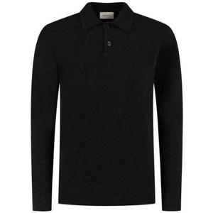 Pure Path Bouclé long knit polo