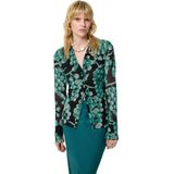 Fabienne Chapot - Blouse - Blauw Groen Zwart - Klassieke Blouse - Slanke Pasvorm