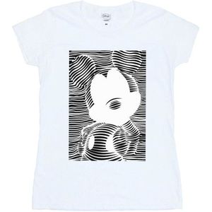 Li-cense Disney dames mickey mouse lines katoenen t-shirt