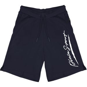 Plein Sport - Marineblauwe Short - Korte Broeken - Met Groot Handtekeninglogo