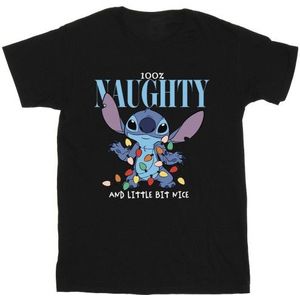Li-cense Disney heren lilo & stitch naughty & nice t-shirt