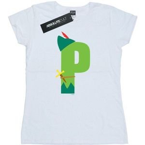 Li-cense Disney dames alfabet p is voor peter pan katoenen t-shirt
