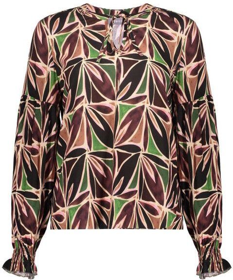 Geisha - 53955-20 - Top - Bordeaux - Lange Mouw