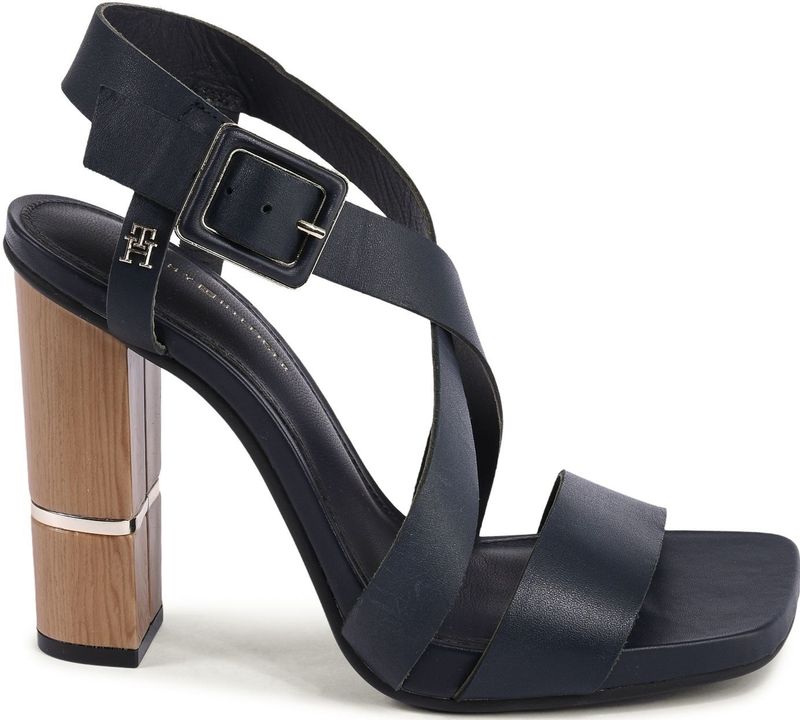 Kruisband Blokhak Sandalen