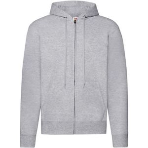 Fruit of the Loom Heren classic heather hooded jacket