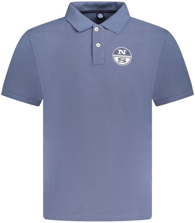 North Sails - Polo met Korte Mouwen - Blauw - Katoen