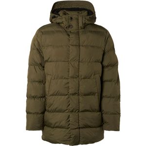 No Excess Jacket mid long fit hooded recycled moss