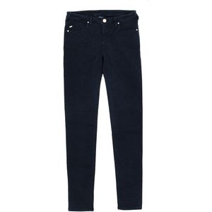 Dames - Lange Stretch Denim Broek - Blauw - 98% Katoen, 2% Elastaan