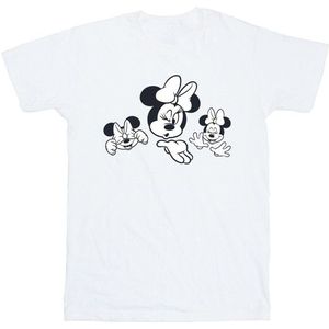 Li-cense Disney heren minnie mouse drie gezichten t-shirt