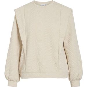 Vila Viaiga o-neck ls top beige