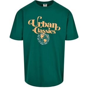 Urban Classics Heren globe organic logo t-shirt