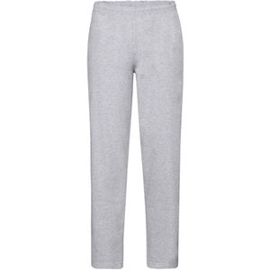 Fruit of the Loom - Heren Classic Heather Open Hem Joggingbroek - Grijs - Katoen