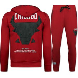 Top-Star - Chicago Bull - Trainingspak - Rood - Joggingpak Heren