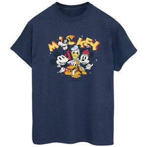 Li-cense Disney dames mickey mouse groep katoenen vriend t-shirt