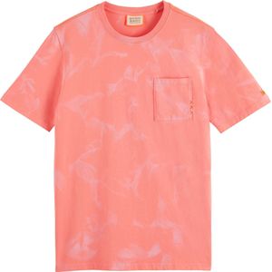 Scotch & Soda Washed pocket t-shirt coral reef