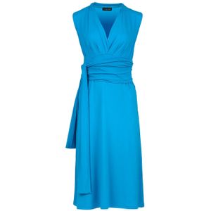 Jerseyjurken - Mouwloze Empire Line - Jurk - Turkoois