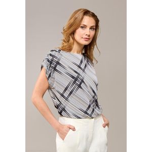 Blandy - Print Top - Zwart - Jersey
