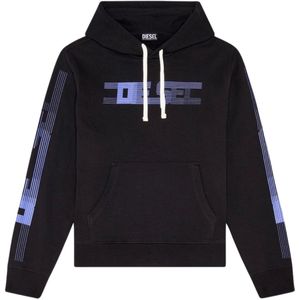 Diesel - Faded Logo - Hoodie - Zwart