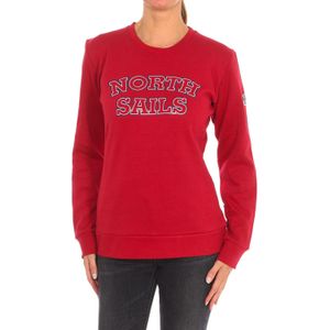 North Sails - Sweatshirt - Rood - Katoen - Geribbelde Ronde Hals