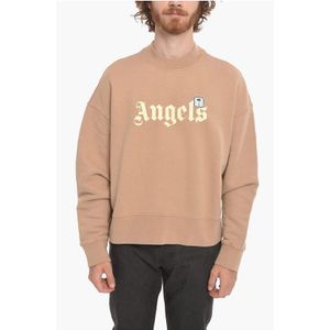 PXP - PALM - Sweatshirt - Beige - Geborsteld Katoen - Ronde Hals