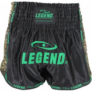 Legend Sports Kickboks broekje kids/volwassenen killer crock groen satijn